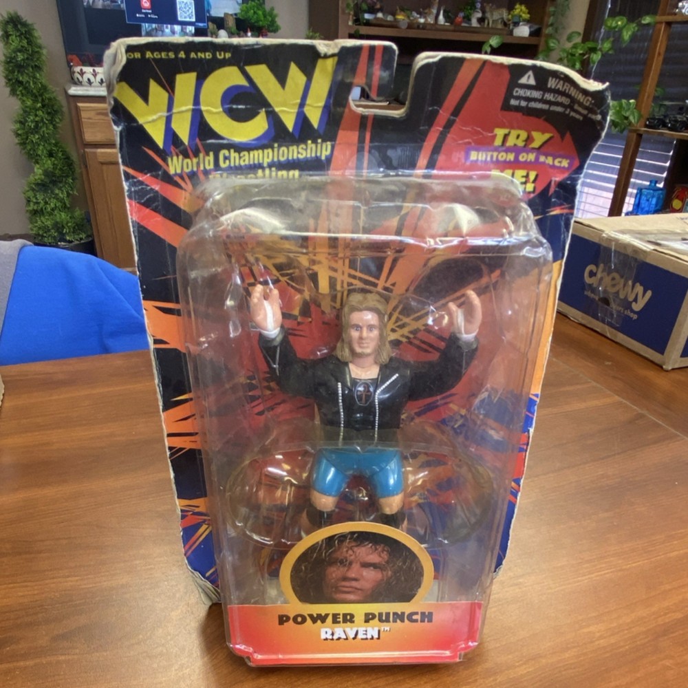 Original San Francisco Toymakers WCW Raven Action Figure 9809 Boxed