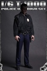 1/6 T1000 Robot Police Uniform Cosplay Clothing Suit DIY 12” Action Figure