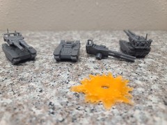 1/144 scale 3D PRINTED Type 61 tanks set of 3 gundam model kit print