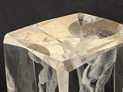 SUPIA Valorant 3D Laser Cut crystal Glass Viper & LED Light Up Pedestal 3”