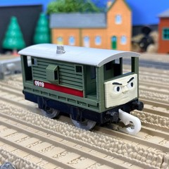 Trackmaster Brake Van Train with 3D Face Custom Made for Thomas Train Tracks