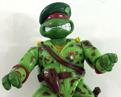 Playmates 1991 Raph The Teen Green Beret 6″ Loose Raphael Action Figure – TMNT