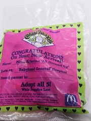 1992 McDonald’s Cabbage Patch Kinds NEW MIMI KRISTINA NIP Happy Meal Toy
