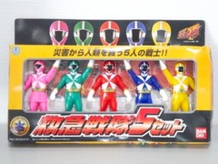 Bandai Power Rangers Kyuukyuu Sentai Lightspeed Rescue GoGoFive 5 sets Figure B