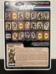 1983 GI Joe Airborne NM Recarded Unpunched Reproduction Card W/ Case ARAH