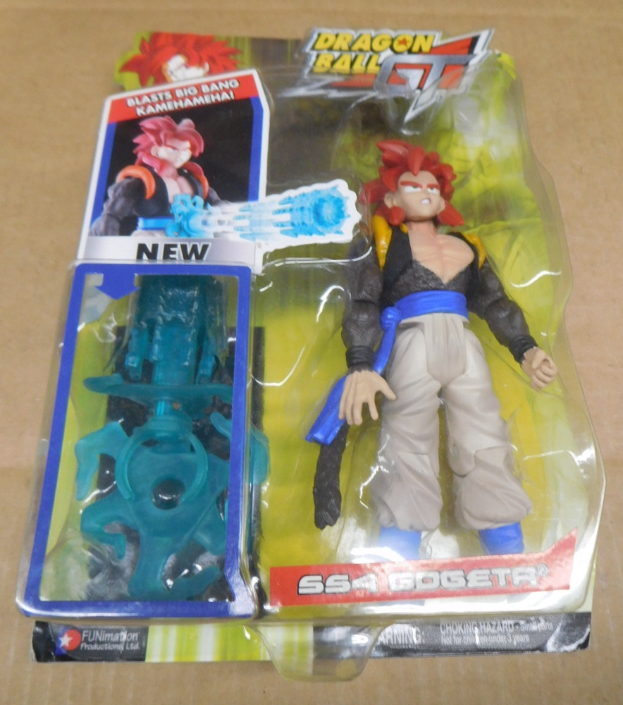 2004 Dragon Ball GT SS4 Gogeta Blasts Big Bang Kamehameha Figure Jakks DBZ NEW