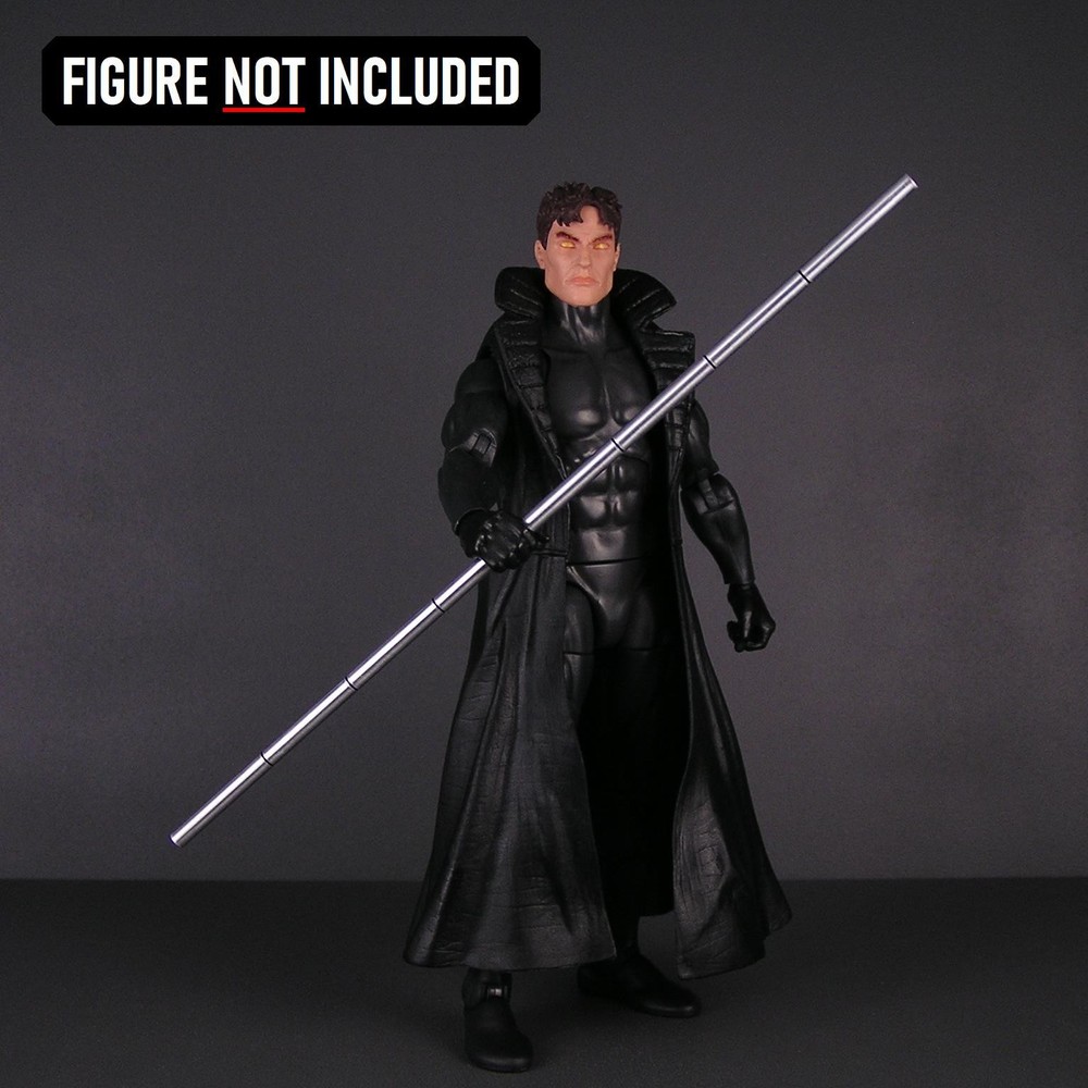 Marvel Legends Gambit Staff Custom Weapon Aluminum 1/12 Scale