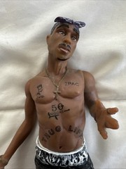TUPAC SHAKUR FIGURE RARE 8” INCH All ENTERTAINMENT SERIES 1