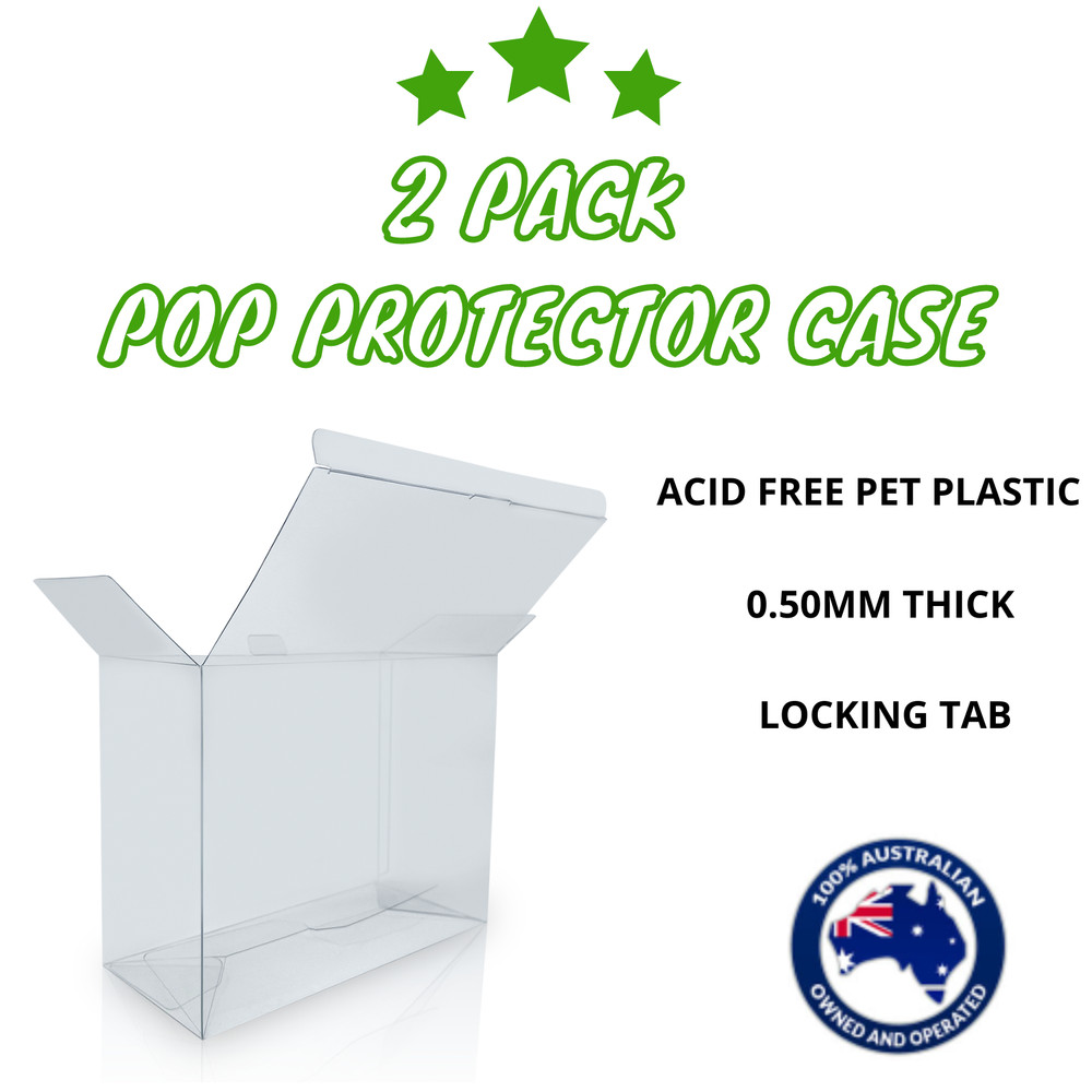 TWO PACK Funko Pop Vinyl Protector Case Acid Free 0.50mm Thick 2-Pack