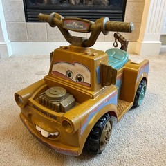 Disney Pixar Cars Tow Mater 6V Battery Powered Ride On Read Description