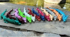 Dragon Articulated, Brand New, Yellow 17.5 Inches 3D Printed.