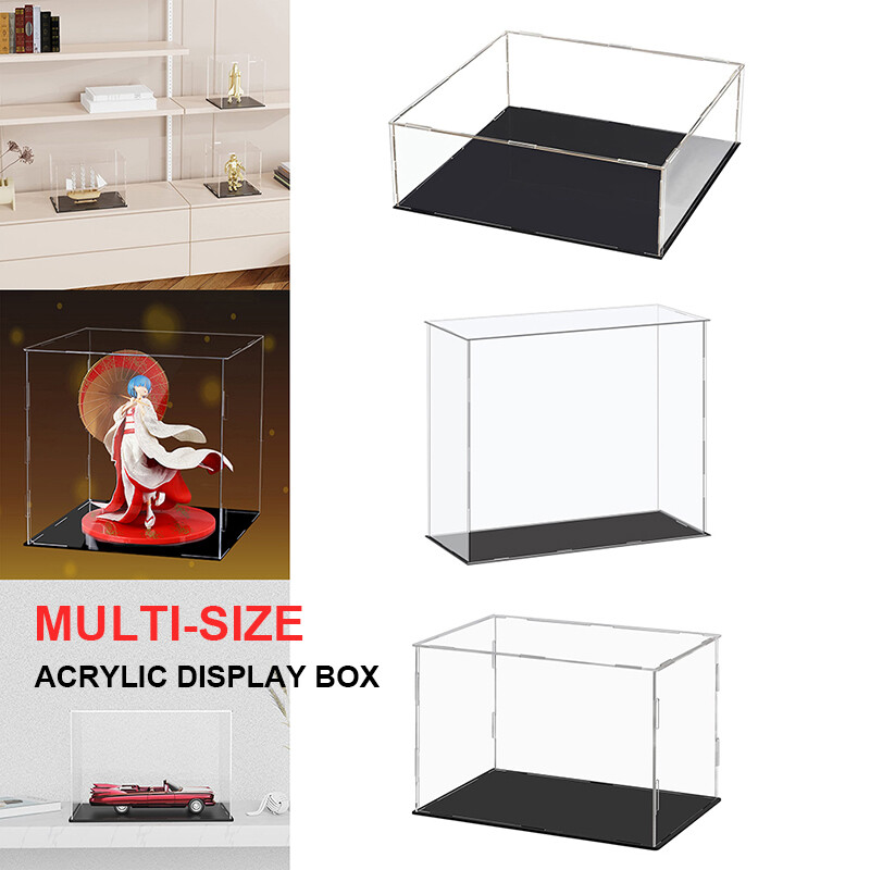 Acrylic Display Box Dustproof Clear Collectibles Showcase Shop Model Toys Cars