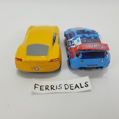Disney Cars Cruz Ramirez and Raul Caroule 1:43 Die Cast Luigi small plastic Lot
