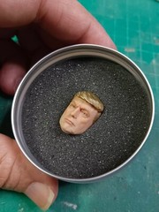 Donald Trump 1/12 head sculpt for custom figure shiped in 10 day ( painted )
