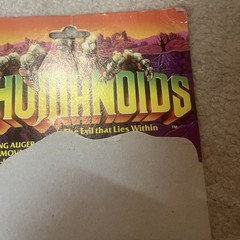 Vintage Inhumanoids Auger Figure Card Back Earth Corps
