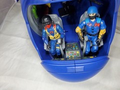GIJOE 1/18 Scale Custom Cobra Attack Helicopter With Cobra Trooper And Vipers