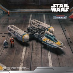 Star Wars Micro Galaxy Squadron Gold Leader Y Wing Vehicle with Figures 5 Inch