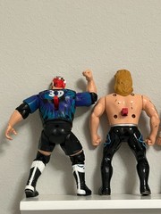 Lot Of 6 Vintage OSFTM 1998-99 Working Wrestling Action Figures See Photos/Video