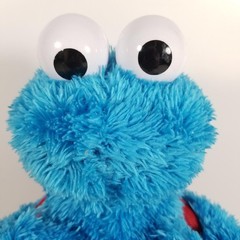 Count N Crunch Cookie Monster Electronic Plush Sesame Street No Cookies WORKS