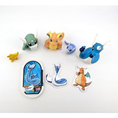 Dragonite Dragonair Dratini lot figure Finger Puppet ﻿Pokemon Tomy Toys Bundle