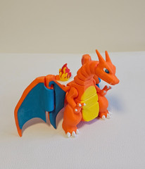 Articulated Charizard, Mega Charizard X, Charmeleon, Charmander, 3D Printed