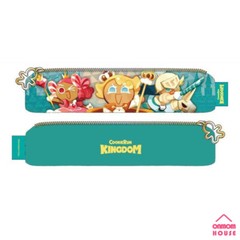 Cookie Run Kingdom Character Pencil Case Mint Green Color Artificial leather