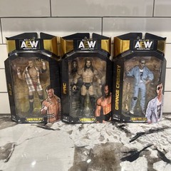 Jazwares AEW Series 2 + 3 Orange Cassidy, PAC, MJF Action Figures WWE