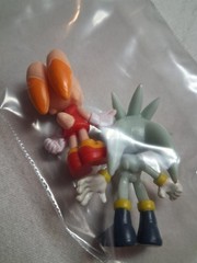 Silver the Hedgehog & Small Mini Figure Mixed Lot Set, Multicolor Plastic