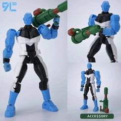 3D Printed Invincible Superhero Action Figures with Articulatable Limbs