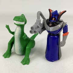Disney Toy Story Mcdonalds 4″ Rex Dinosaur Emperor Zurg Roll Figures Bundle Lot