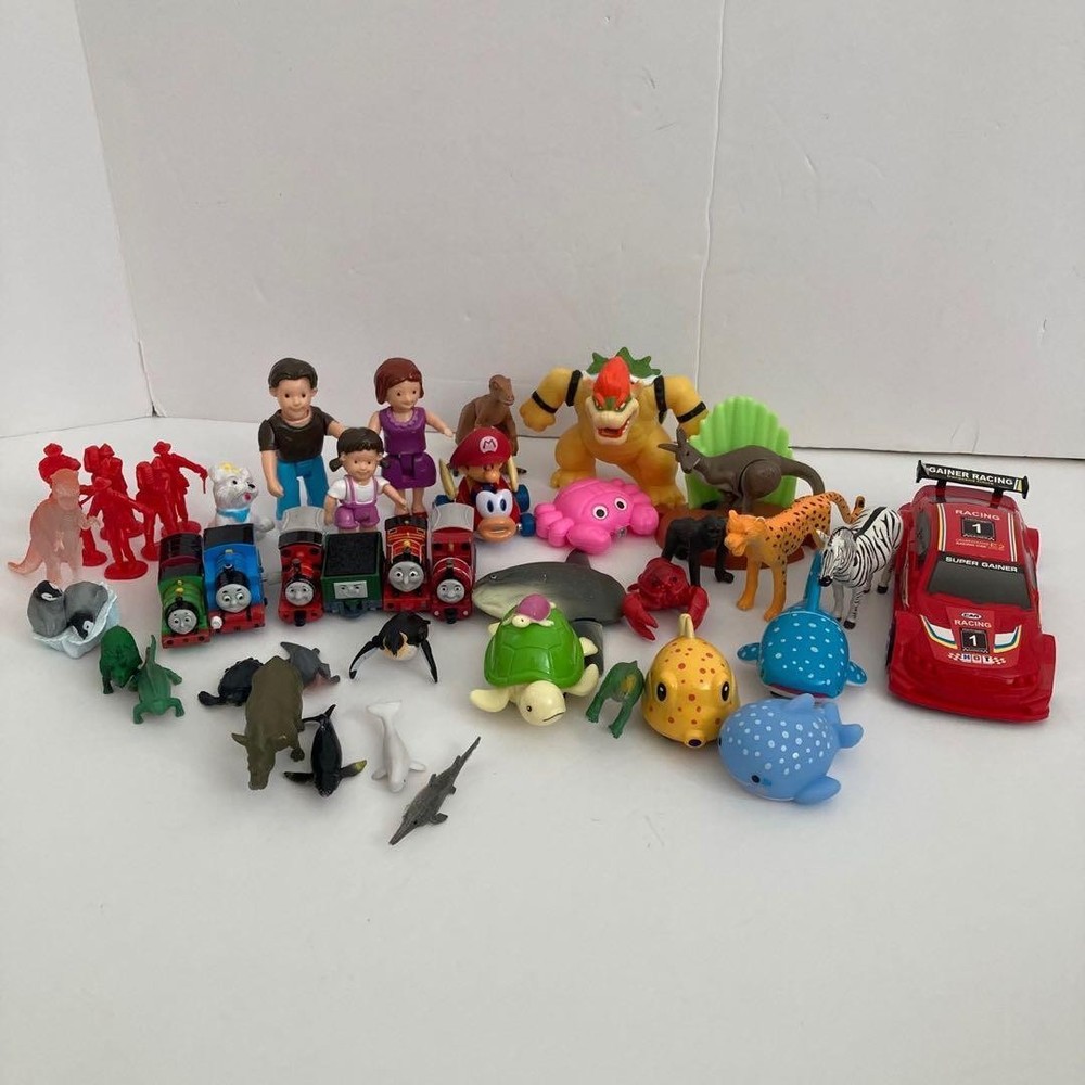 Figure Set 30 Anime Figure Animals Cars MultiColor Collection Ready to Use