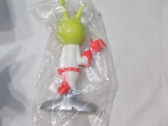 MARS SUPER MARKETS SPACE ALIEN VINYL ADVERTISING AD FIGURE MASCOT SEALED LOT 4