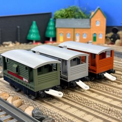 Trackmaster Brake Van Train with 3D Face Custom Made for Thomas Train Tracks