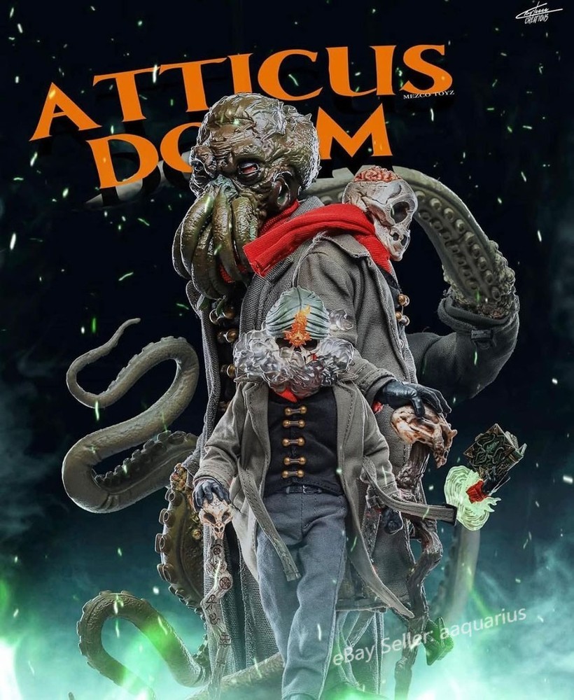 Mezco Atticus Doom (Cthulhu Original Color) with Magical Enhancement Kit