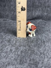 Hasbro Littlest Pet Shop 1743 Jack Russell Brown Dog Figure 2007 LPS Mini Toy