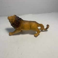 6″ Toy Lion Vinyl Hard Plastic Rubber Roaring Jungle Zoo Cat Figure 1998