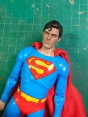 1/10 Superman Christopher Reeve head for mcfarlane toys shipped within 7 Day