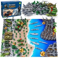 Army Men Playset – 117 Pcs Military Soldiers Set with Action Figures, Battle …