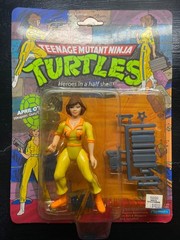 🔥 TMNT April O’Neil Bundle – 4 Sealed Vintage Figures (Blue Stripe Variant) 🔥
