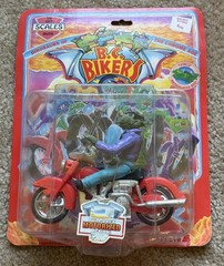 Vintage 1993 B.C. Bikers Scales Motorized Biker Action Figure Ace Novelties RARE