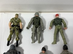 Lot of 6 The Corps Milatry Army Figures 4in Adjustable 2 Lanard