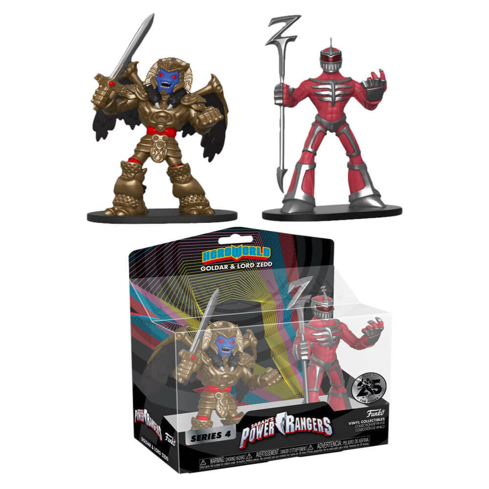 Power Rangers – HeroWorld Goldar & Lord Zedd 4” Vinyl Figure (2-Pack) Gift