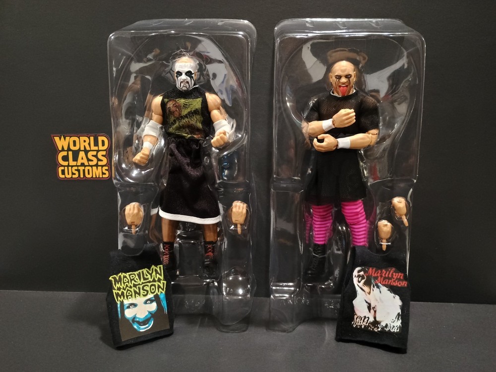 WWE Headbangers Mosh Thrasher Monday Night Wars Elite Series 11 Plus 2 Shirts