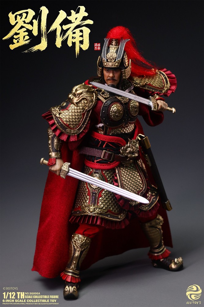 303TOYS SG006A 1/12 Three Kingdoms Liu Bei Male Action Figure Model Doll Toy New