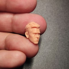 1/24 Scale Asian Stars Eddie Peng Yuyan Head Sculpt Unpainted Fit 2.5″ Figure