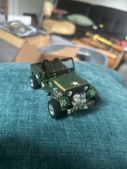 Vintage Takara Japan 1980 1982 Transforming Military Jeep Robot Toy Diaclone