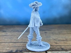 3D Printed musketeer resin soldiers Tabletop Collectible 80mm