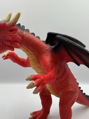 Fantasy Dragon 18” Long Red Orange 2018 Polyester Material Toys R Us Rare SEE