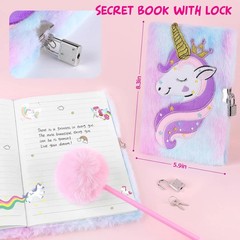 Unicorns Gifts for Girls 4 5 6 7 8 9 10+ Years Old with Handbag