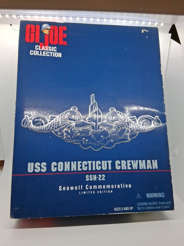 HABRO G I JOE CLASSIC SCALE USS CONNECTICUT CREWMAN 13″ FIGURE SSN-22 LIMITED E